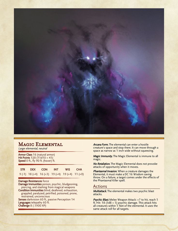 the monster in the dmg dnd